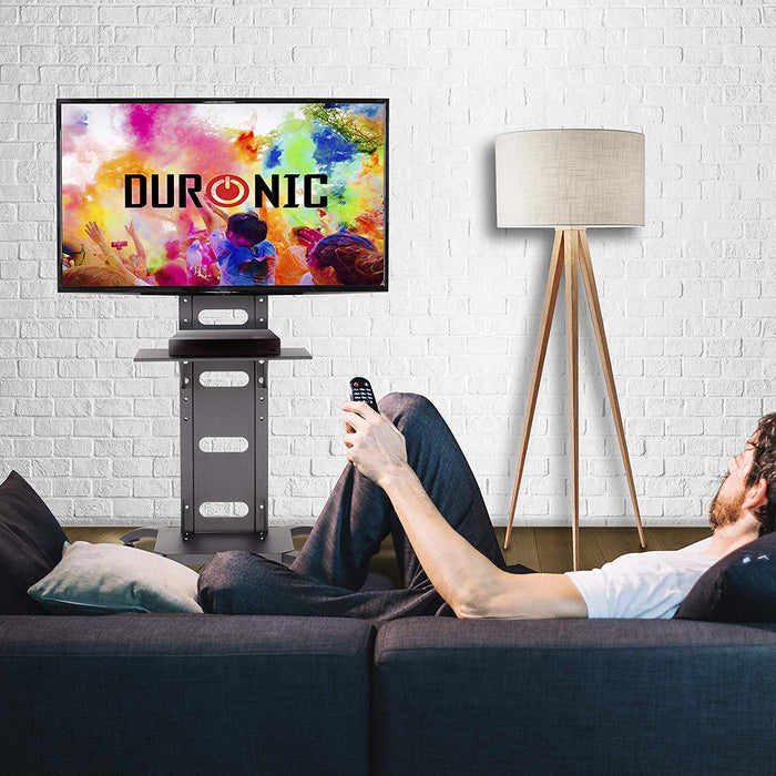 Duronic TV Mount Stand Bracket with A watching on a sofa