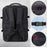 Duronic Travel Laptop Backpack featuring padded shoulder straps, sternum strap, and anti-theft pocket.