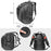 Duronic Travel Laptop Backpack showing 48x35x30 cm dimensions, side view, and padded shoulder straps.