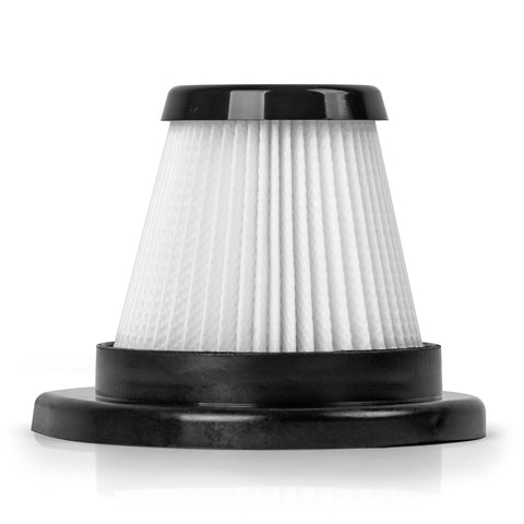 Duronic Vacuum Cleaner HEPA Filter with black plastic base and cap for handheld vacuum cleaner replacement.