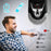 Duronic Wall Fan with man relaxes on sofa