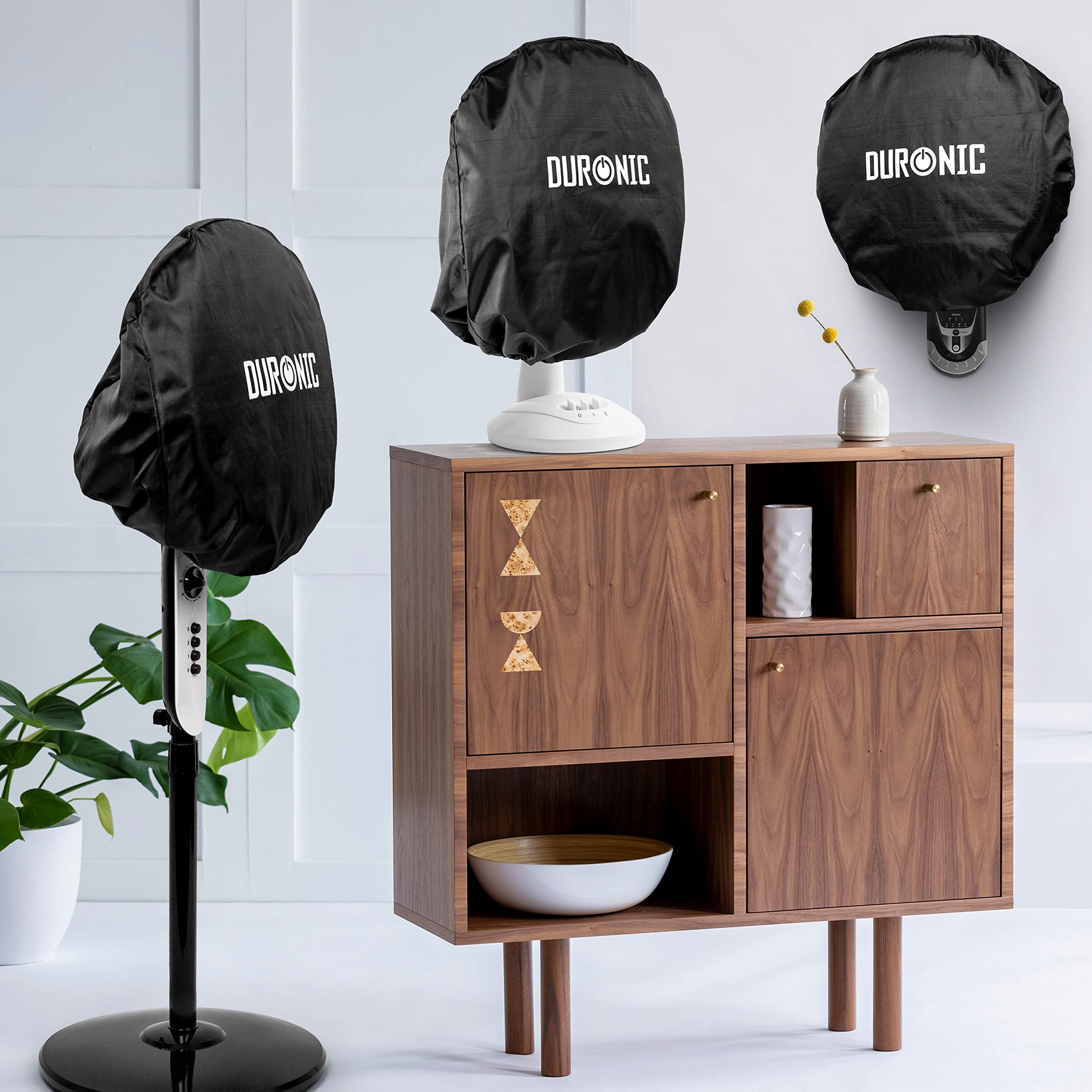 Duronic fan cover for wall fans desk fans pedestal fans protection from dust and debris