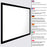 Fixed-frame projector screen featuring a premium black velvet border and a stretched flat white display.